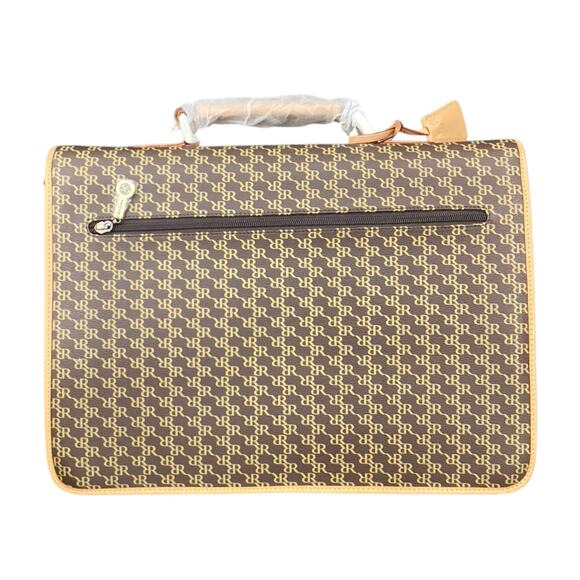 NWT Rioni Moda Italia Signature Leather Briefcase - Picture 2 of 7